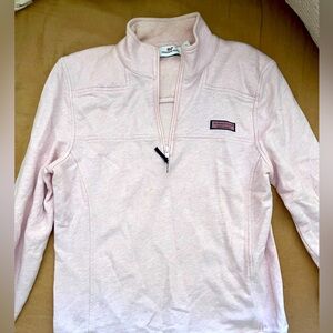 Vineyard vines pink quarter zip